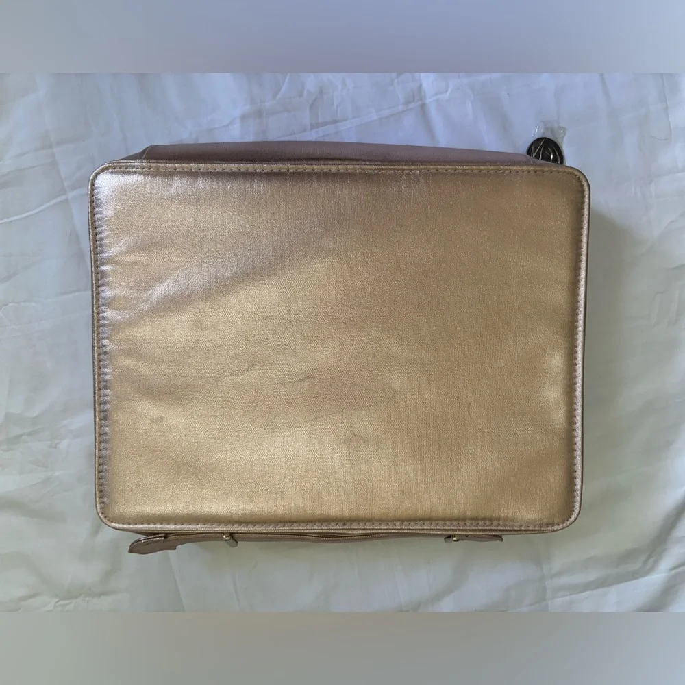 Lancôme Women’s Vegan Leather Cosmetic/Travel Carrying Case in Rose Gold Sz OS
